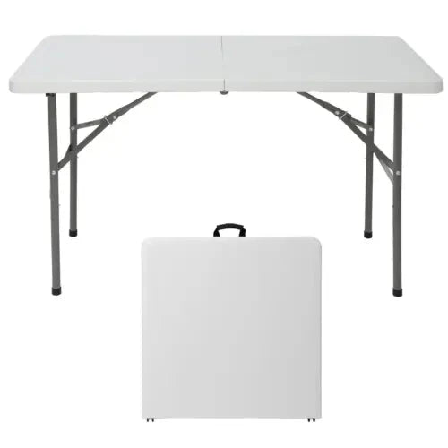 4 FT Folding Table for Party Dining In/Outdoor-4 FT Folding Table for Party Dining In/Outdoor-Courdon-Courdon-