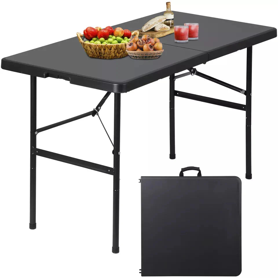 4 FT Folding Table for Party Dining In/Outdoor-4 FT Folding Table for Party Dining In/Outdoor-Courdon-Courdon-