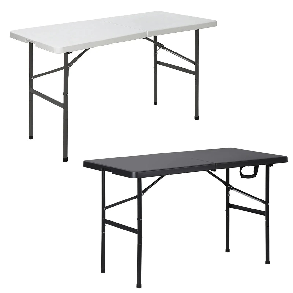 4 FT Folding Table for Party Dining In/Outdoor-4 FT Folding Table for Party Dining In/Outdoor-Courdon-Courdon-