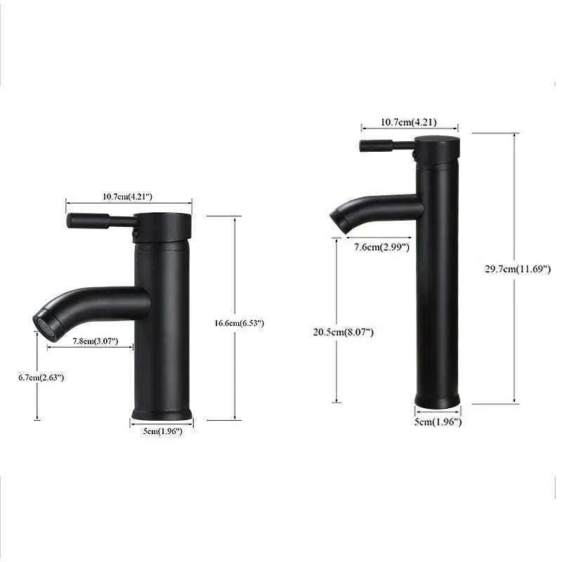 Bathroom Black Mixer Tap-Bathroom Black Mixer Tap-Courdon-Courdon-