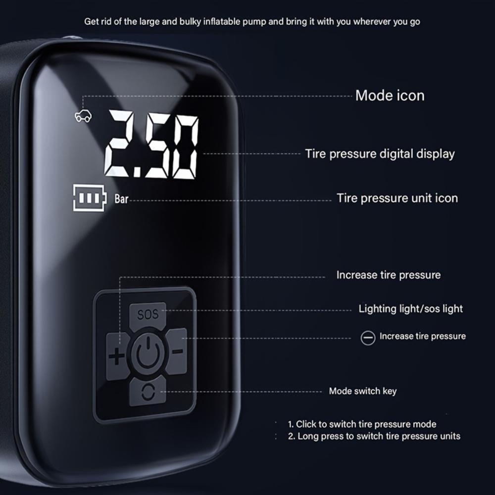 Courdon - Car-mounted Wireless Air Pump