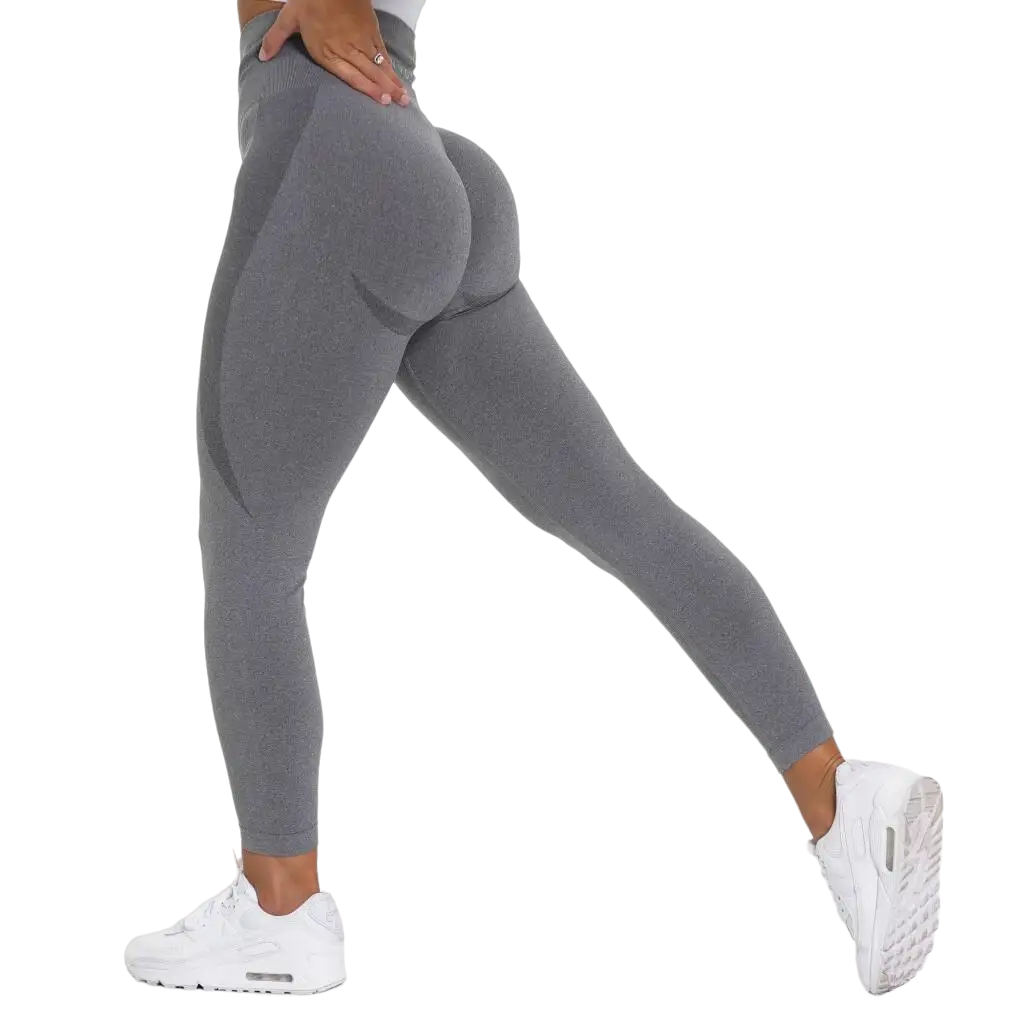 Gym Leggings - Leggings With Bum Lift-Gym Leggings - Leggings With Bum Lift-Courdon-Gray-S-Courdon-SKU679905032671903776556