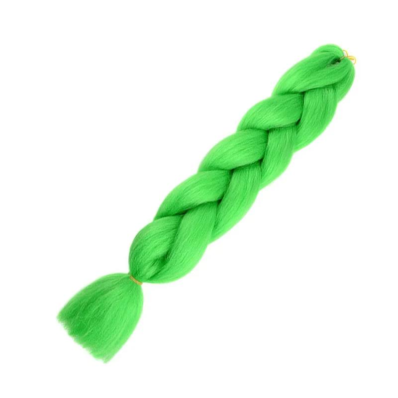 Hair Extension Ombre Braid - Hair Stretched-Hair Extension Ombre Braid - Hair Stretched-Courdon-24inches-Green-Courdon-SKU679905032673381613356