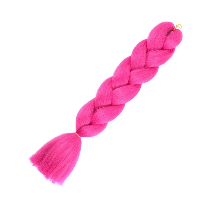 Hair Extension Ombre Braid - Hair Stretched-Hair Extension Ombre Braid - Hair Stretched-Courdon-24inches-Pink-Courdon-SKU679905032673378336556