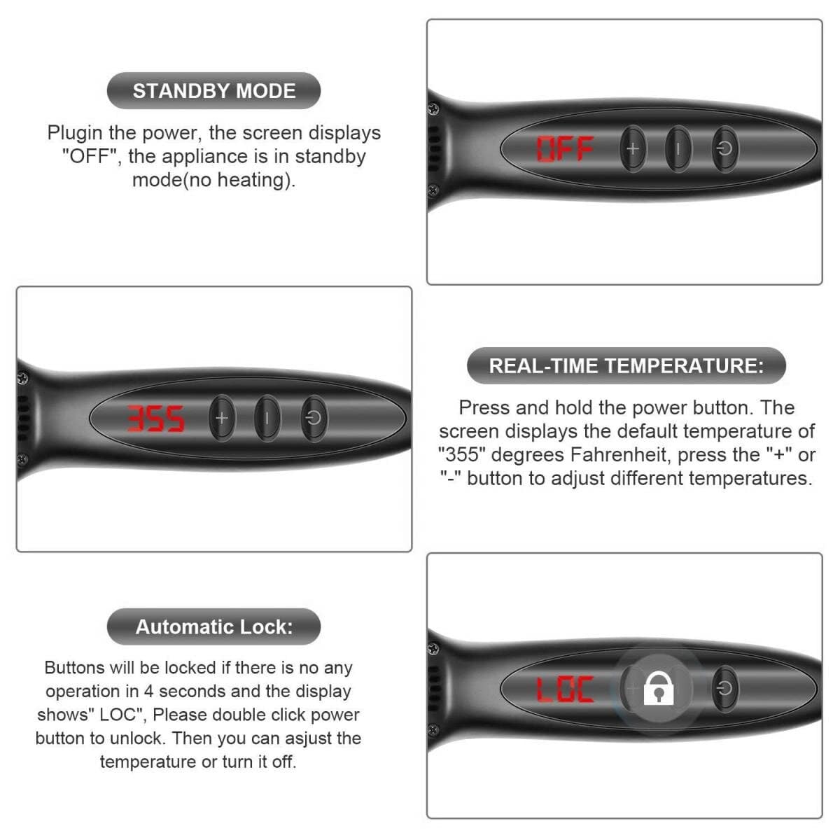 Hair Straightener Hot Comb-Beard Straightener-Hair Straightener Hot Comb-Beard Straightener-Courdon-Courdon-SKU679905032675396845356