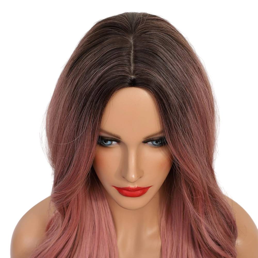 Long Wavy Wig Ombre Pink-Long Wavy Wig Ombre Pink-Courdon-Courdon-SKU679905032674154938156