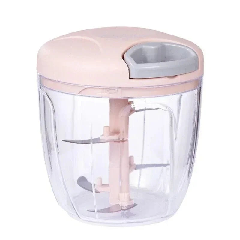 Manual Rotate Vegetable Mincer-Manual Rotate Vegetable Mincer-Courdon-Pink-900ml-Courdon-SKU679905032675963731756