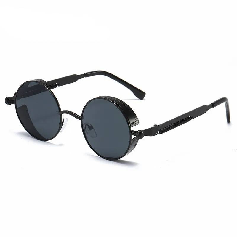 Men & Women Sunglasses-Fashion Round Glasses-Vintage Designer Sunglasses-Men & Women Sunglasses-Fashion Round Glasses-Vintage Designer Sunglasses-Courdon-Black Gray-Courdon-SKU679905032671402426156