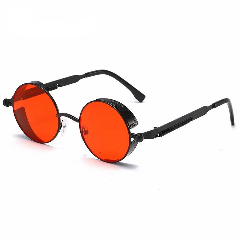 Men & Women Sunglasses-Fashion Round Glasses-Vintage Designer Sunglasses-Men & Women Sunglasses-Fashion Round Glasses-Vintage Designer Sunglasses-Courdon-Black Red-Courdon-SKU679905032671395872556