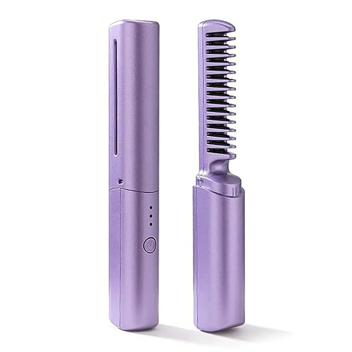 Mini Hair Brush Straightener-Mini Hair Brush Straightener-Courdon-Purple-Courdon-SKU679905032676877958956