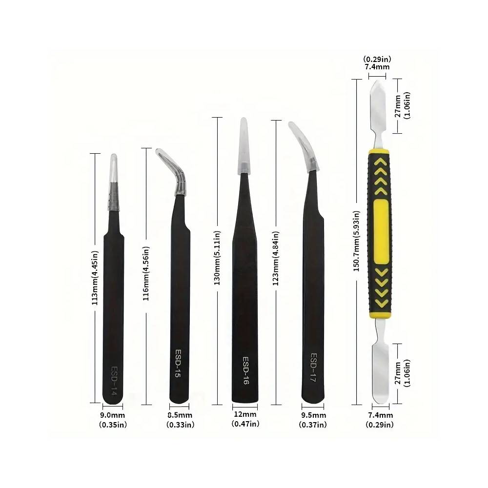 Professional Tweezers Set-Professional Tweezers Set-Courdon-Courdon-SKU679905032677143379756