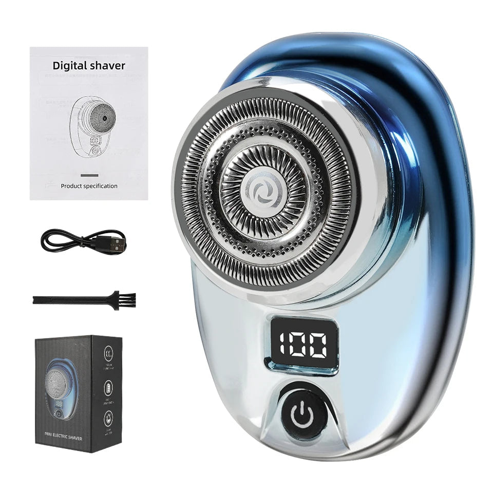 Usb Mini Electric Shaver-Usb Mini Electric Shaver-Courdon-Blue-Courdon-SKU679905032672231456556