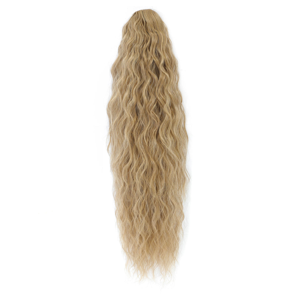 Water Wave Ponytail Wig - Curly Hair Extension-Water Wave Ponytail Wig - Curly Hair Extension-Courdon-26inches-65cm-Ash Blonde-Courdon-SKU679905032673253818156