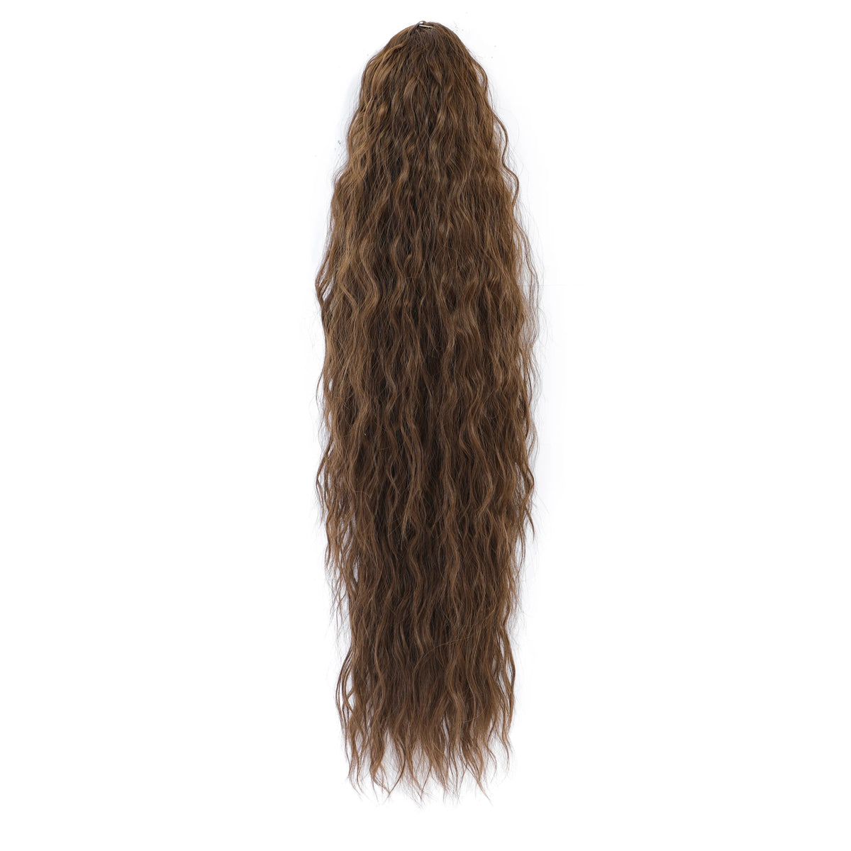 Water Wave Ponytail Wig - Curly Hair Extension-Water Wave Ponytail Wig - Curly Hair Extension-Courdon-26inches-65cm-Brown-Courdon-SKU679905032673247264556