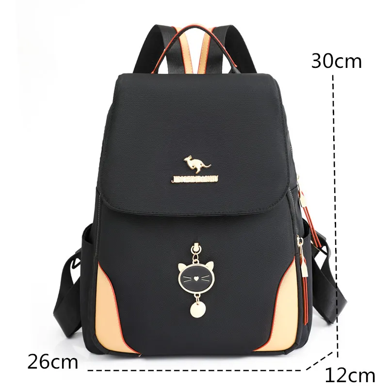 Women's backpacks casual nylon versatile with large capacity-Women's backpacks casual nylon versatile with large capacity-Courdon-Courdon-