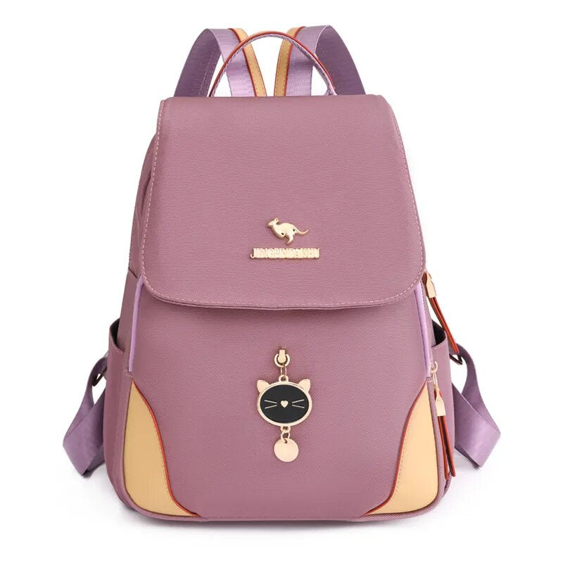 Women's backpacks casual nylon versatile with large capacity-Women's backpacks casual nylon versatile with large capacity-Courdon-Purple-Courdon-SKU679905032669613293356